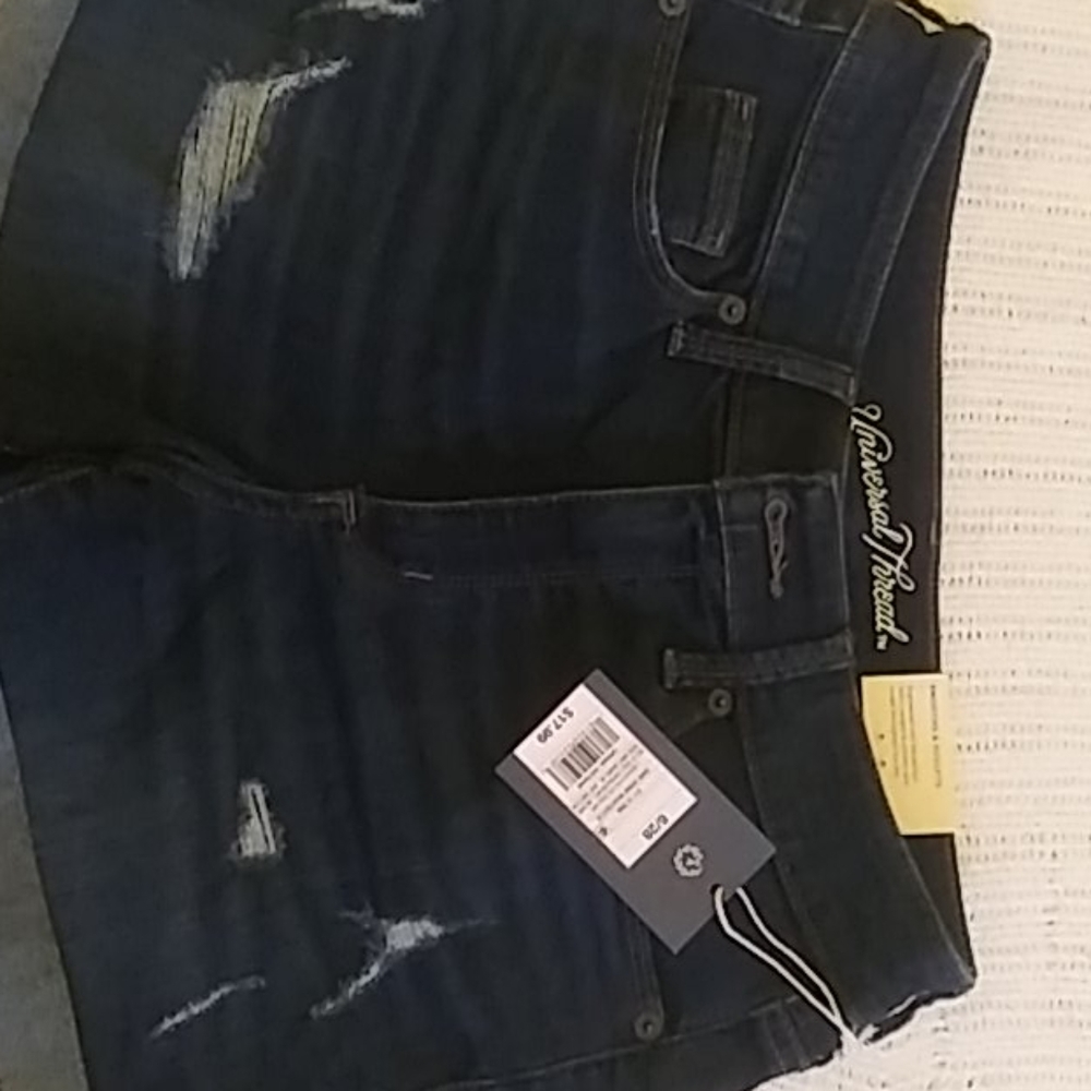 2for15💲Nwt highwaist distressed shorts dark wash